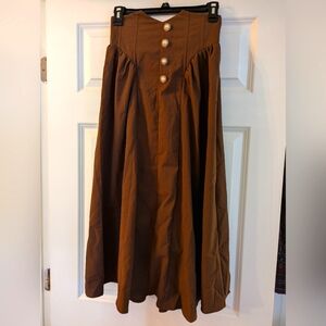 Corset waisted skirt